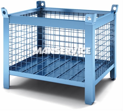 Armazenagem - Caixas / Containers de Aço e Aramados - CX001